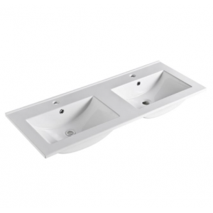 Standard 1200 Ceramic Basin-Top Double Bowl